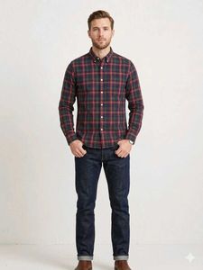 Classic Plaid Button-Up Shirt