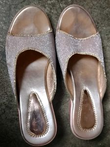 Sparkling Rose Gold Flats