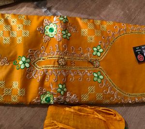 New suit material with chiffon dupatta