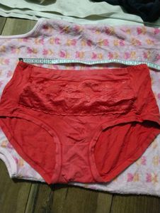 Comfortable Red Lace Briefs