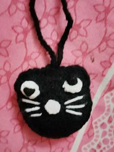 147.Cute Black Cat Keychain/Bag Charm