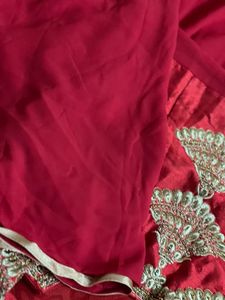 ethnic Gown With Shawl