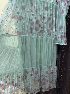 Sheer Floral Mesh Top