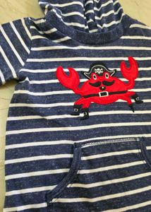 Striped Pirate Crab Romper