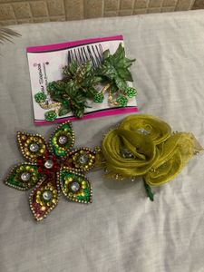 Floral Hair Accessories Set