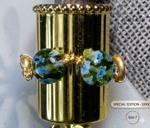 Set of 2 Handmade Beaded Rings-Boho Minimal Stac