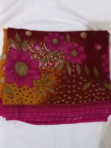 MULTI COLOUR PRINTED Saree
