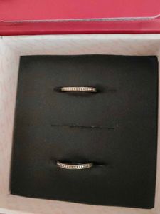 Oxidised Silver Bead Toe Rings