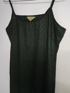Chic Black Spaghetti Strap Dress