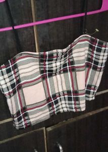 Plaid Corset Top