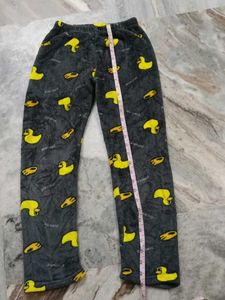 Cozy Duck Print Fleece Pajama Pants