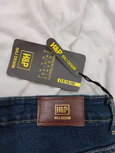 Dark Blue High-Waist Bell Bottom Jeans