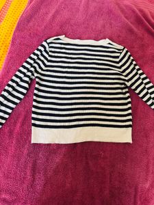 Chic Striped Long Sleeve Top