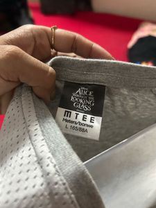 Women's Grey Graphic T-Shirt