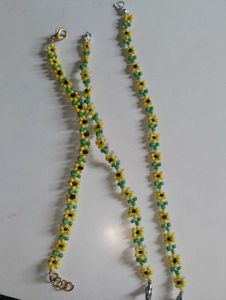 Sunflower Beaded Mask Chain