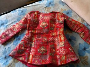 Patchwork Print Indo western Set