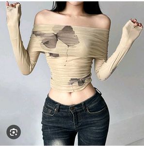 Savana Off-Shoulder sheer Top