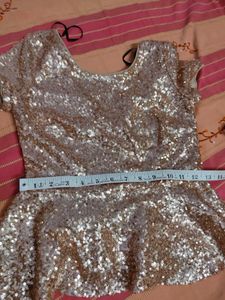 New Forever 21 Sequin Peplum Top