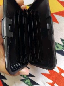 Sleek Black Card Holder