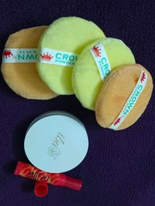Combo (Lip Balm, Compact &amp; Powder Puff)