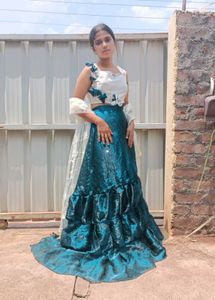 Stunning organza Lehenga Choli Set along with beau