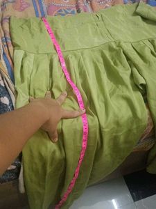 Lime Green Sequined Kurta