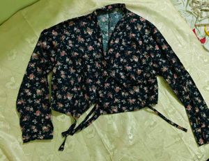 Korean Hanbok inspired Floral Print Top