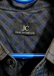 Men's Checked Casual Shirt - Blue