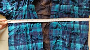 Men's Blue Plaid Button-Up Shirt