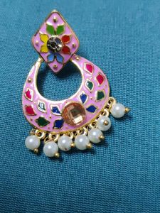 Enamel Meenakari Drop Earrings