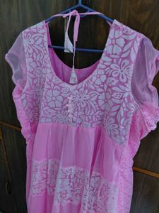 Beautiful Pink Floral salwar suit