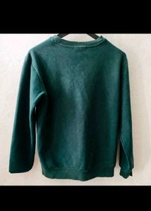 Green Graphic Sweatshirt &amp; Wide Leg Jeans