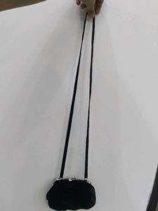 Black evening clutch bag