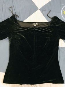 Velvet  Square neck top