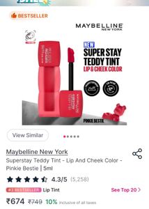 Maybelline Super Stay Teddy Tint pinkie bestie
