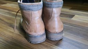 Men's Brown Leather Lace-Up Boots