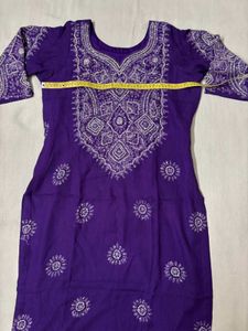 Purple Kurta Set with Dupatta