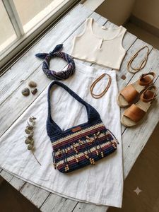 Handmade Boho Crochet Shoulder Bag
