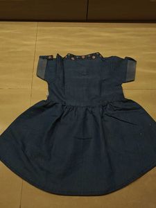 denim dress for 2 to 3 years baby