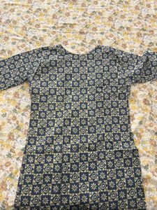 Boho Floral Print Cotton Kurti