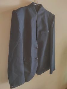 Combo Men Blue Coat Blazer Waistcoat