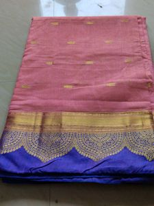 Beautiful Pink &amp; Blue Saree