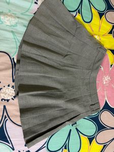 Pleated Grey Skirt