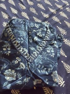 Beautiful Blue Floral Blouse