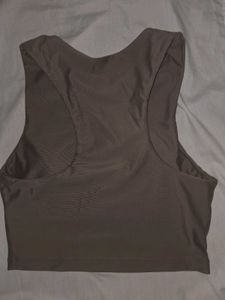 Outfyt Padded Crop Top – Size S – Brown