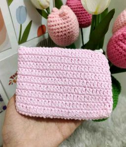 Pink Crochet Wallet🎀