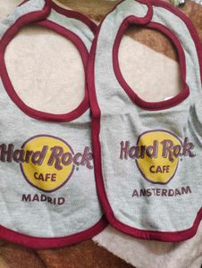 Hard Rock Cafe Baby Bibs - Madrid & Amsterdam