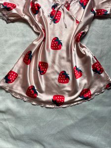 Strawberry print slip wear