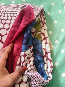 chiffon dot saree