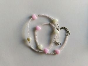 Y2K pink Heart Choker